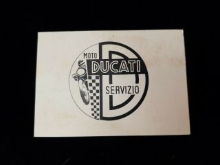 Vintage Ducati Gear Ratio Card Mach Diana Single 250 350 450 Scrambler Meccanica
