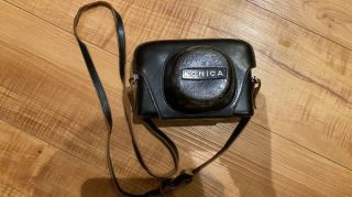 Vintage Konica Auto S2 Camera With Leather Case – Hexanon 45mm F/1.  8 Lens Japan