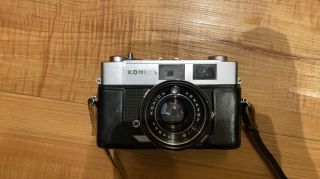 Vintage Konica Auto S2 Camera with Leather Case – Hexanon 45mm f/1.  8 Lens Japan 2