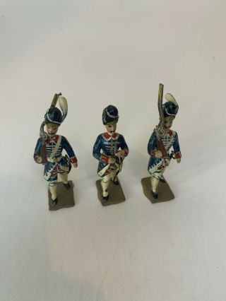 Antique Vintage Lead Soldiers - Set Of 3 Toy