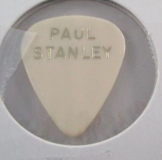 Kiss Paul Stanley Vintage Guitar Pick 1984 - 85 Animalize Tour White Last One
