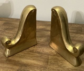 Brass Bookends Corbel Mcm Styled Solid Vintage Bookends Or Paperweights