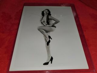 Vintage 8 X 10 Photo Of June King Autographed On Back Burlesque Pinup