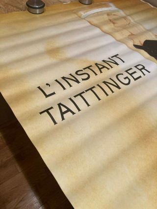 Affiche Originale - Poster Taittinger - L ' instant Taittinger Champagne - Vintage 3
