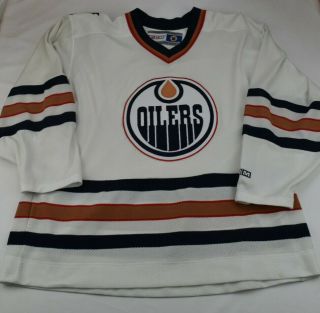 Vintage 90s Edmonton Oilers Jersey 1997 Ccm Mens Xl White Home 409