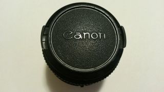 Vintage Canon Camera Lens Fd 50mm 1:1.  8 With Both Lens Caps