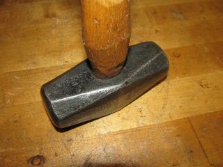 Vintage Hubbard 3 Pound Blacksmith or Mason ' s Hammer Octagon Design 3