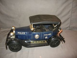 Vintage Jim Beam Model A Blue Police Decanter 1929 14 " Length