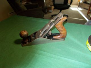 Vintage Stanley Bailey No 4 Iron Bench Plane 9 " L Cutter 2 " Wide