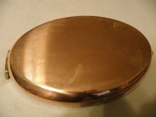 Vintage Well Made Copper 11 3/4 Inch Au Gratin Pan