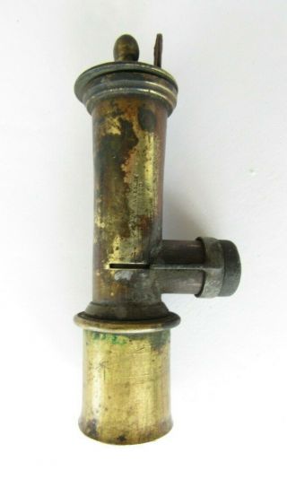Antique G.  & J W Hawksley Brass Cap/dispenser For Black Powder Flask - Sheffield