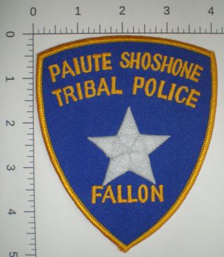 Nv Nevada Fallon Paiute Shoshone Indian Tribe Nation Tribal Police Vintage Patch