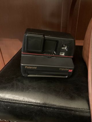 Vintage Polaroid Impulse SE instant uses 600 film camera With BAG 2