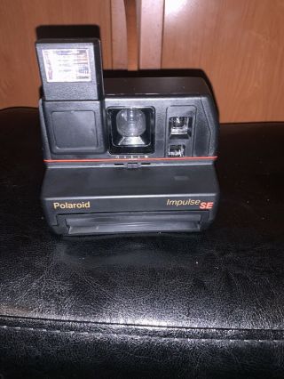 Vintage Polaroid Impulse SE instant uses 600 film camera With BAG 3
