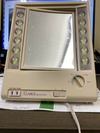 Clairol True To Light Lighted Make Up Mirror Lm - 7 Vintage 4 Color Settings