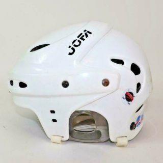 JOFA Hockey Helmet Vintage Classic White Size 53 - 58 Made In Sweden 3