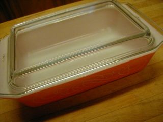 Vintage 11 " X 7 " X 2 - 1/2 " Pink Swirl Pyrex Dish With Lid 2 Quart 575 - 8 Great Co