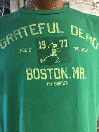 Grateful Dead Extra Large T - Shirt Vintage Look Boston Massachusetts The Garden