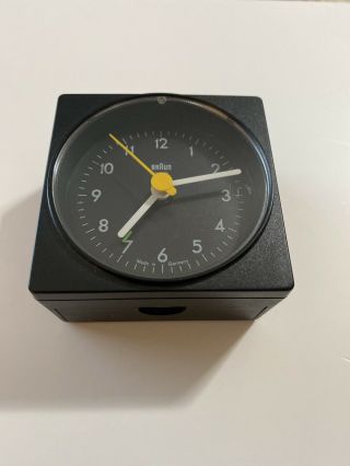 Euc Vintage Braun Travel Alarm Clock Quartz Ab1 Made In Germany 4746 Great