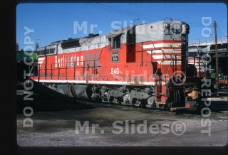 Slide C&s Colorado & Southern Cb&q Sd9 840 Denver Co 1971