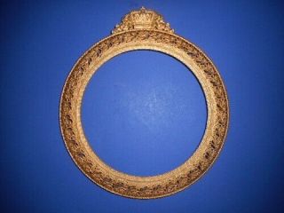 Vintage Collectible Plate Wall Display Holder Royalty Crown Queen Gold Filigree
