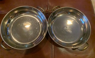 2 - Vintage Benjamin & Medwin Inc.  Copper 6.  5 " Gratin Dishes