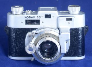 Eastman Kodak 35 Vintage Rangefinder Film Camera Anastar F/3.  5 50mm Lens
