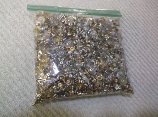 Vintage To Now Assorted Pierced Earring Backs 1 Pound 6 Ozs.