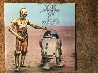 The Story Of Star Wars Lp Record 1977 W.  Booklet Vintage Vinyl Vg,