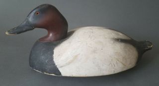 Wildfowler Drake Canvasback Duck Decoy Decoys Hunting Vintage