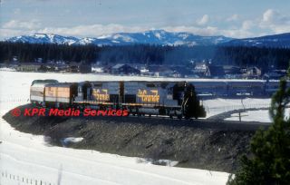 Rio Grande Drgw Sd40 - 2 5375 On The Ski Train At Fraser Co 1986