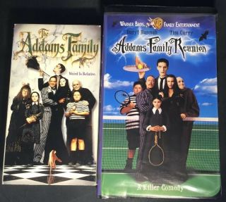 Rare Vintage 1998 Addams Family Reunion Vhs Video Tape And Addams Family