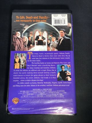 RARE Vintage 1998 Addams Family Reunion VHS Video Tape And Addams Family 3