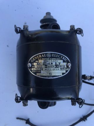 Vintage General Electric Motor Model 5kh15ab6 Ac For Lighting Circuits