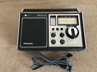 Vintage Panasonic Model Rf - 115 4 Band Am,  Fm,  Psb & Uhf Transistor Radio