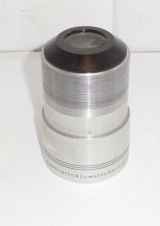 Vintage Bell Howell 2.  5 " F/1.  6,  16mm Projection Lens