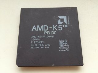 Amd K5 - Pr100abr,  Amd K5 100,  Vintage Cpu,  Gold