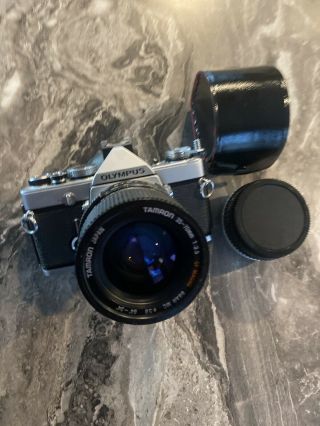 Vintage Olympus Om - 1n Tamron 35 - 70mm Lens Film Camera