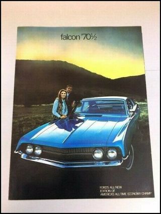 1970 1/2 Ford Falcon Vintage Car Sales Brochure Folder