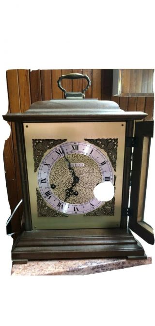 Vtg Seth Thomas Mantle Clock Legacy - 3w 1314 - 000 A403 - 001 Germany 2 Jewel & Key