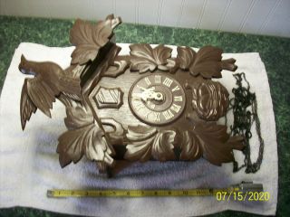 Poppo Vintage Japanese Cuckoo Clock W/ Music Box For Restoration