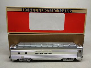Vintage Lionel Santa Fe Aluminum Full Vista Dome Car 9128 O Gauge Train 6 - 19128