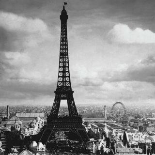 Photo Art Print The Eiffel Tower Paris France 1897 By Tavin French Poster 12x12