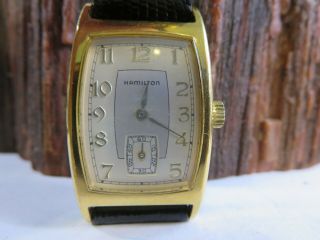 Vintage Hamilton Registered Edition 6172 Mens Dress Quartz Watch Pw1