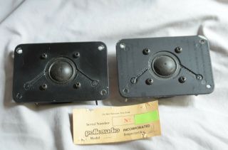 Vintage Polk Audio Speakers Model 10 One Tweeter In