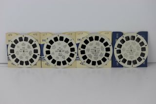 4x Vintage Viewmaster Reels 3x York City 1x Statue Of Liberty