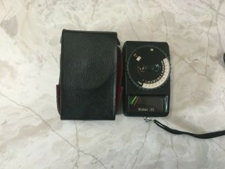Vivitar 35 Light Meter With Case Vintage Photography Equipment Made In Japan