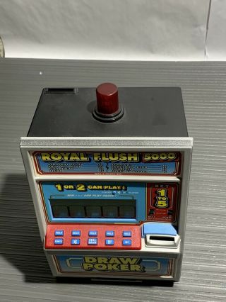 vintage radio shack draw poker Machine 12.  5” tall 1 Or 2 Players Great 2