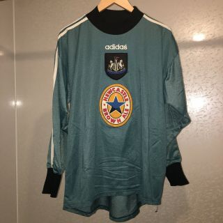 Vintage Adidas Newcastle United Goalkeeper Shirt 1996 - 1997 Size Large
