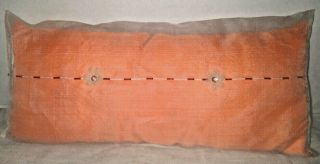 Pillow Small Vintage Orange Retired Vance Kitira Silk Highly Sought After